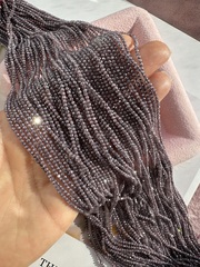 Фианиты 2мм, огранка (нить бусин)