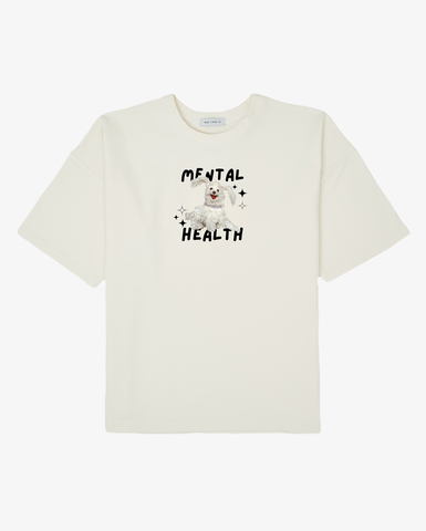 Футболка One Two Mental health Coconut Milk