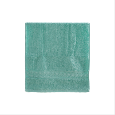 (0,2pv)Махровое полотенце зеленого цвета