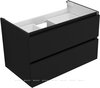 Aquanet 344747 Тумба с раковиной Вега 2.0 80 2 ящ. цв.черный (раковина Ирис) (344747)