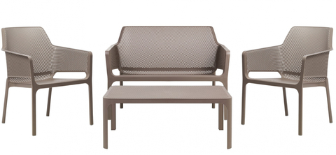 Комплект пластиковой мебели Nardi Net Relax, тортора