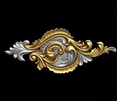 Силиконовый молд Орнамент № 035 малый