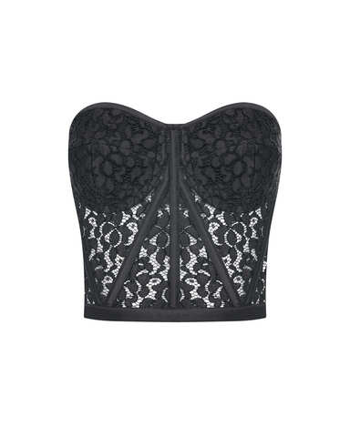 Корсет из кружева Стелла Маккартни черный