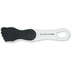 ZINGER Терка для ног RA-18 абразив 2-х сторонняя 100*180  белая /стопа/