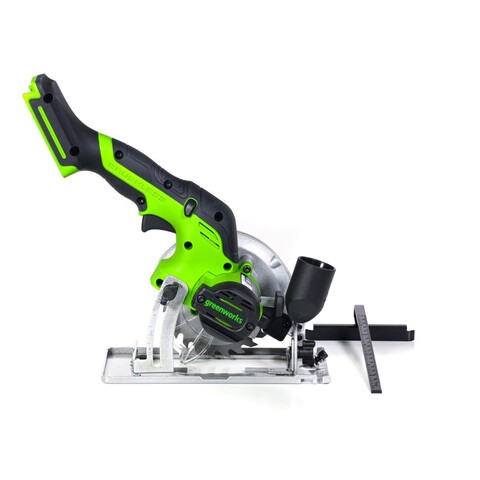 Циркулярная пила Greenworks G24MCS, 24v, 115 мм, без АКБ и ЗУ (аккумуляторная, мини)