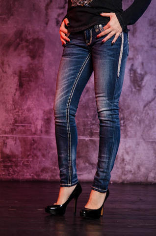 Rock Revival | Джинсы женские BRAYLEE S205 SKINNY JEAN RP2593S205 левый бок