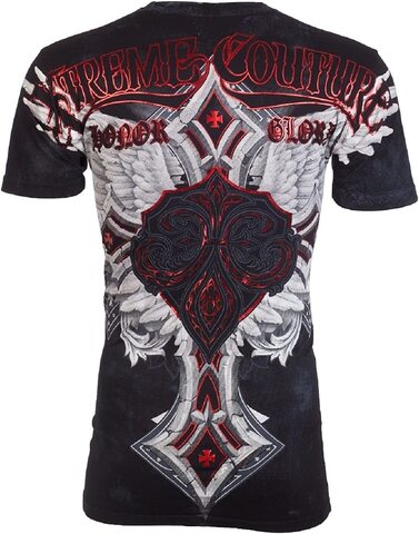 Xtreme Couture | Футболка мужская LAST BLOW Black X1242 от Affliction спина