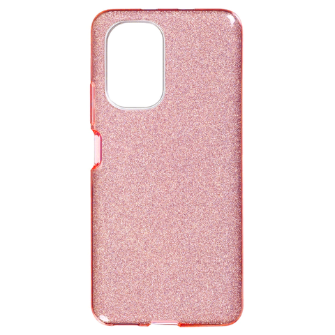 Силиконовый чехол Sparkle Case Блеск для Xiaomi Poco F3, Mi 11i (Розовый)