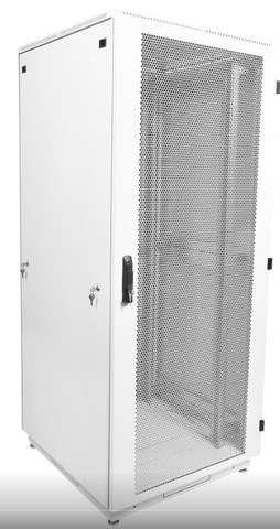Шкаф телекоммуникационный напольный 38U (600 × 800) дверь перфорированная 2 шт. ЦМО ШТК-М-38.6.8-44А