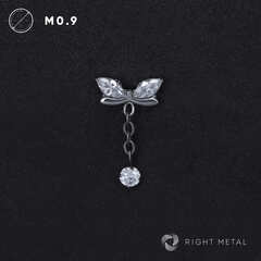 Pendant Wings Chain Long Crystal