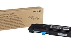 Тонер-картридж голубой повышенной ёмкости Xerox Phaser 6600 / WC6605 (106R02233). Ресурс 6000 страниц