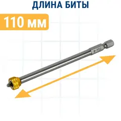 Бита отверточная с магнитным кольцом ПРАКТИКА 