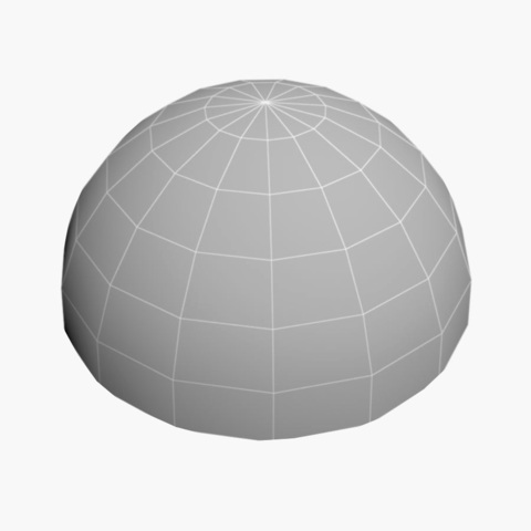 Схема купола из пенопласта