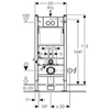 Geberit Duofix Delta 458.124.21.1 Инсталляция для унитаза с клавишей