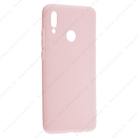 Накладка силиконовая Soft Touch ультра-тонкая для Huawei Honor 10 Lite/ P Smart 2019 розовый