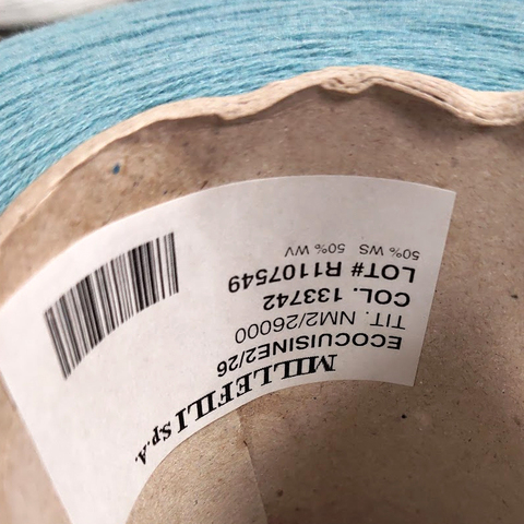 Кашемир с мериносом (50%) MILLEFILI ECOCUISINE 2/26 серо-бирюзовый