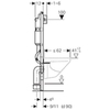 Geberit Duofix Delta 458.124.21.1 Инсталляция для унитаза с клавишей