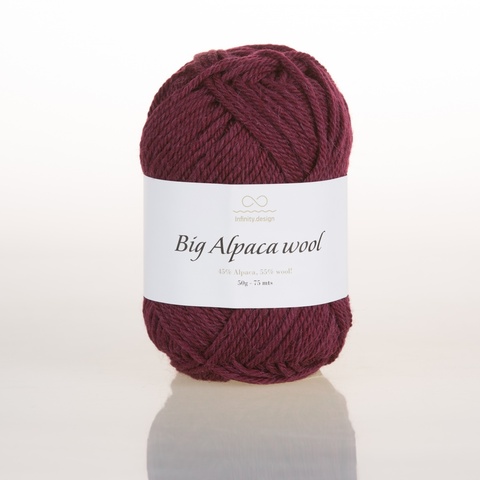 Пряжа Infinity Big Alpaca Wool 4654 винный