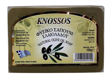 Натуральное оливковое мыло зеленое Knossos 100 гр