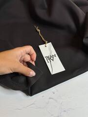 Плательно-костюмный хлопковый футер (начес) (Acne Studios, 90%хлопок/10%полиэстер, Вулканический графит, 158, 450 гр/м2)