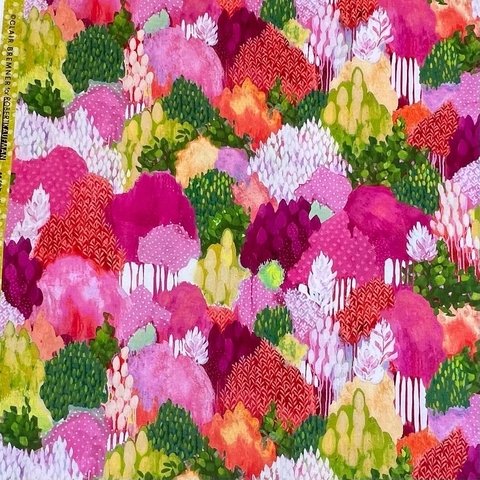 ЛЕСНАЯ ПАЛИТРА, оранжевый, малиновый, зеленый - 100% хлопок