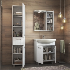 Шкаф навесной с зеркалом Diana 700 (правый) со спотом