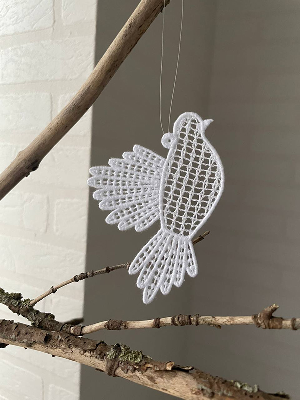 Птица. Подвеска. Кружево NYK-25011S-Midi