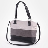 Сумка Саломея 398 мульти итальянский серо-черный