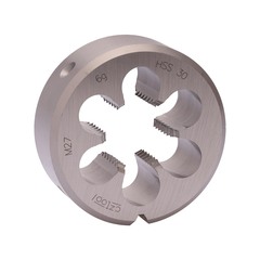 Плашка М27х3,0 DINEN22568 HSS 6g 65х25мм Bucovice(CzTool) 240270