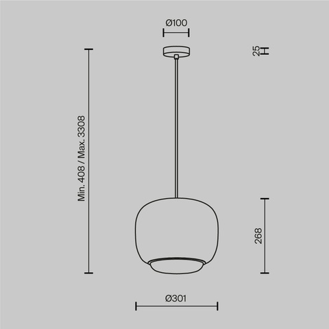 Подвесной светодиодный светильник Maytoni Brio MOD466PL-L12W3K