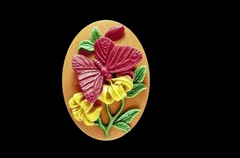 Силиконовый молд Камея № 29 Бабочка Объемная