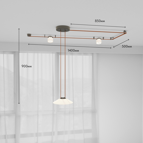 Комплект ременной трековой системы Denkirs Belty Set DK55SET02-01-BR