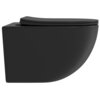 Aqueduto OVO0140 AQD OVO Унитаз подвесной 525*360 безободковый, сиденье с микролифтом, черный матовый