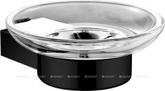 Aquanet 5685MB 5685MB Мыльница стекло с держателем, Aquanet, черн.мат (241903) фото