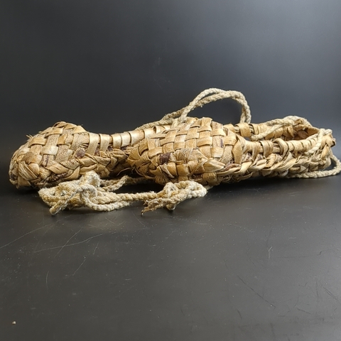 Лапти плетеные ручная работа. Национальные. Деревенский быт. Длина 27 см