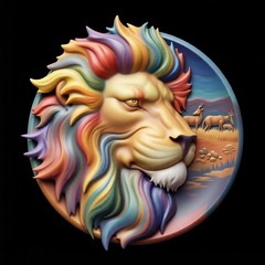 Силиконовый молд Медальон Лев правый малый