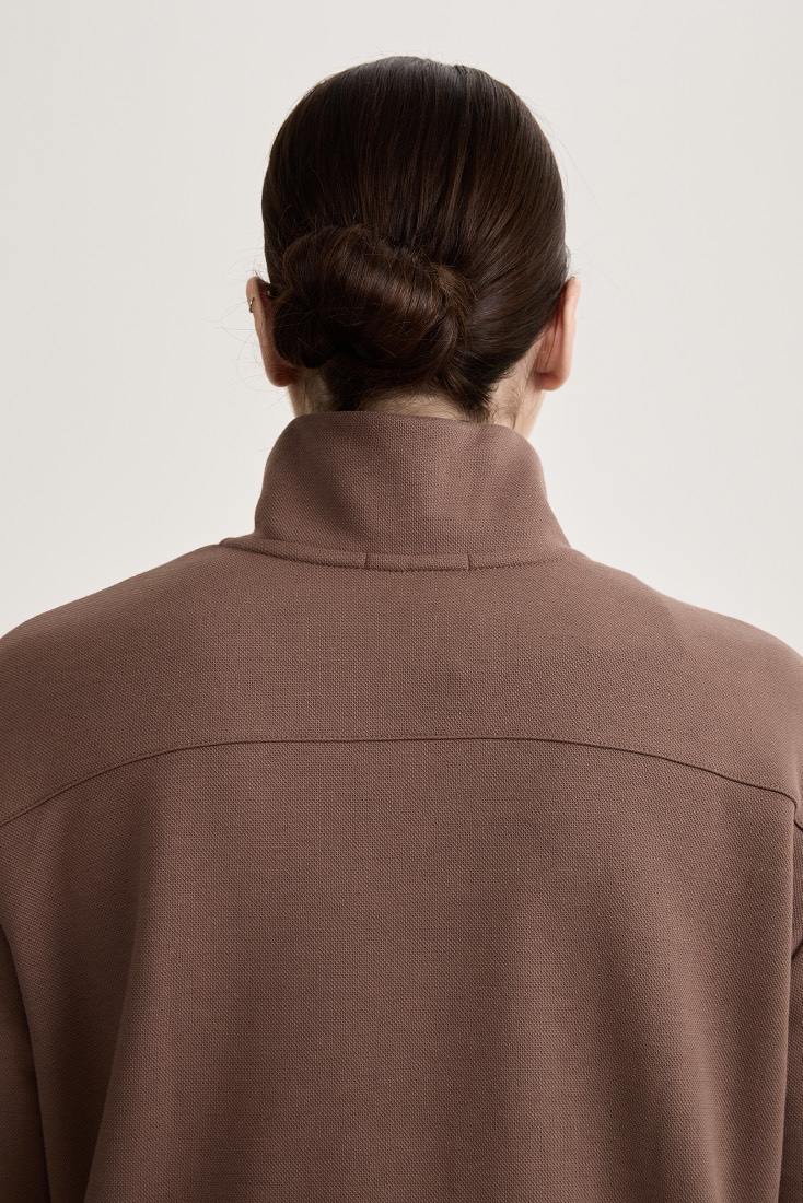 Свитшот пике, мокко