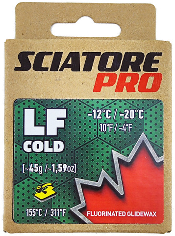 Картинка парафин Sciatore Pro LF 45гр. -12/-20_зеленый - 2