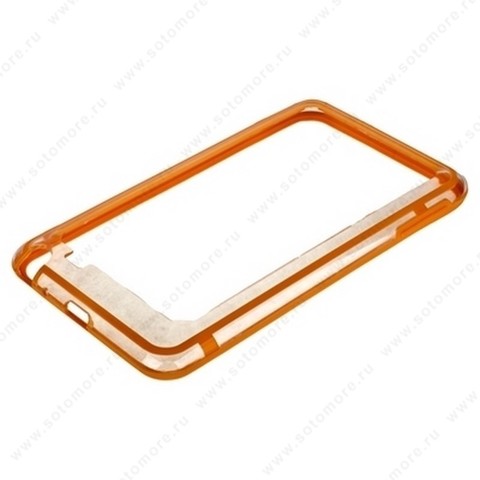 Бампер VSER для Samsung Galaxy Note N7000 оранжевый