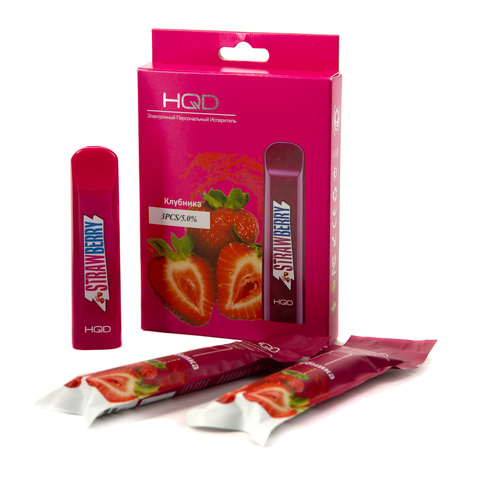 Одноразовая электронная сигарета HQD Cuvie Strawberry (Клубника) 1 шт