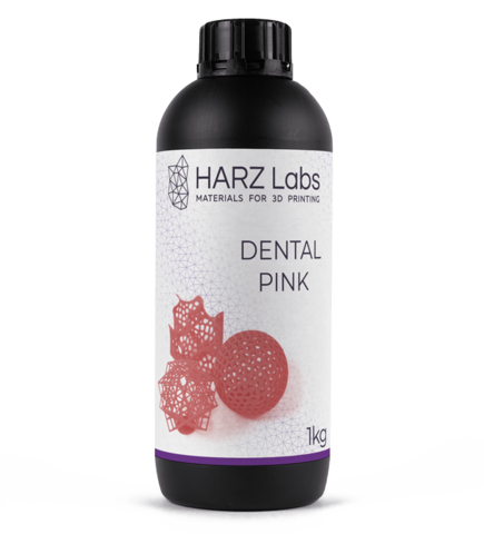 Фотополимер HARZ Labs Dental Pink, розовый (1 кг)