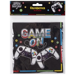 Салфетки, GAME ON, 33 см, 12 шт.