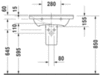 Раковина мебельная Duravit P3 Comforts 2332650030