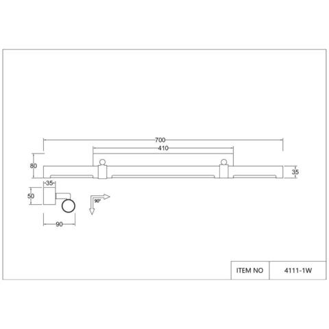 Настенный светодиодный светильник Favourite Cuero 4111-1W