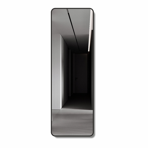 Зеркало Д-108 (50х150 см) с чёрной окантовкой (УФ-печать)