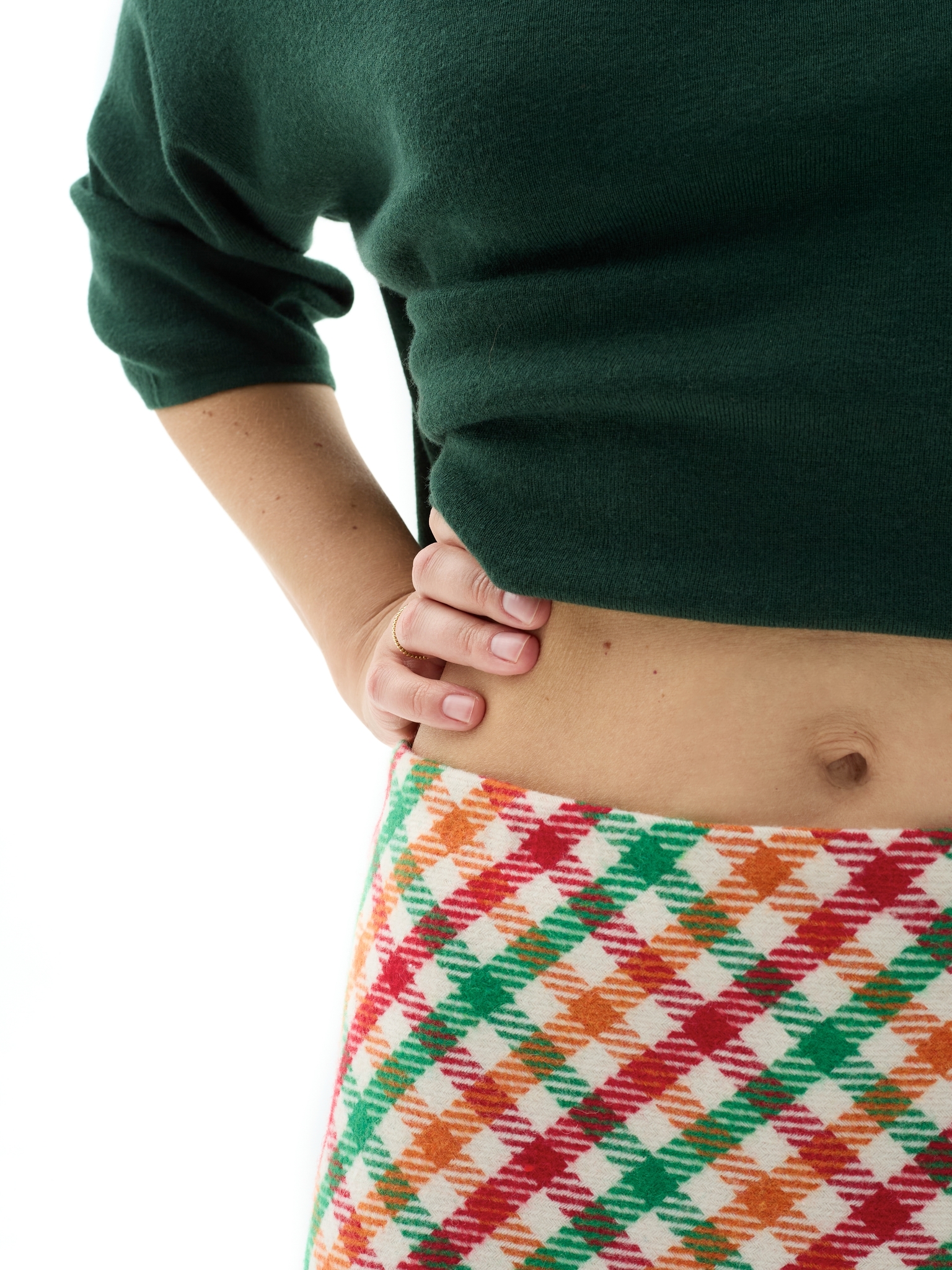 Зеленая трикотажная футболка-поло