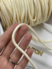 Шнур круглый светло-жёлтый метражом 5 мм