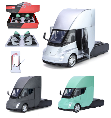 Машина металл Тесла Трак Фура 8 в уп 22 см, цена за шт.