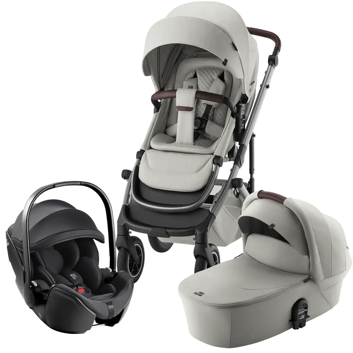 Britax Roemer Smile 5Z - 3 в 1 Коляска 3 в 1 Britax Roemer Smile 5Z Lux Linen Grey britax_roemer_smile_5Z_linen_grey___baby_safe_pro_deep_black.webp