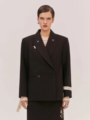 Жакет GOD SAVE THE PRINCESS черного цвета